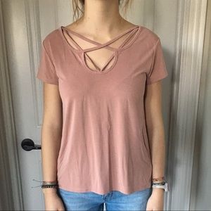 Casual pink tee
